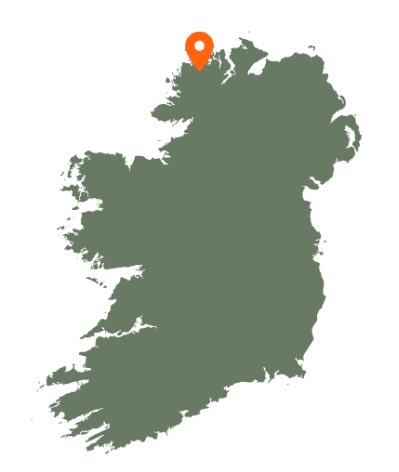 Derryveagh Mountains Karte