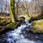 Cloghleagh Bridge und Shankill River